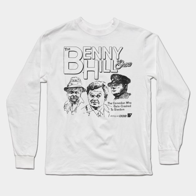 The Benny Hill Show Long Sleeve T-Shirt by darklordpug